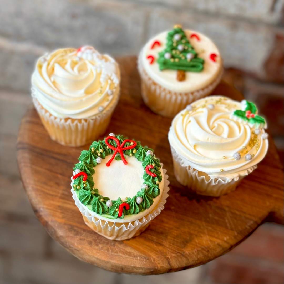 Christmas Cupcakes (Box of 4)