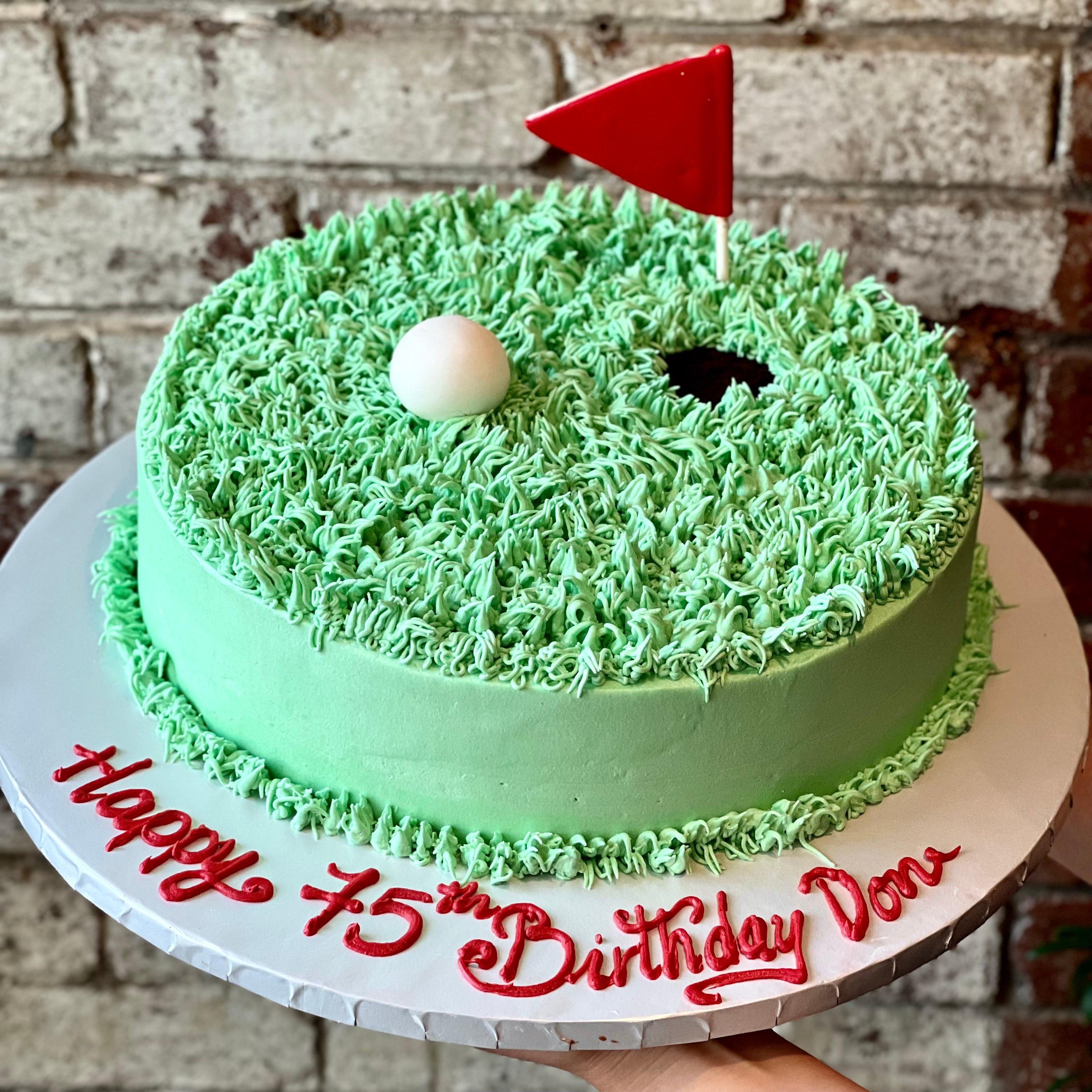 Golf Themed 3 tier Cake