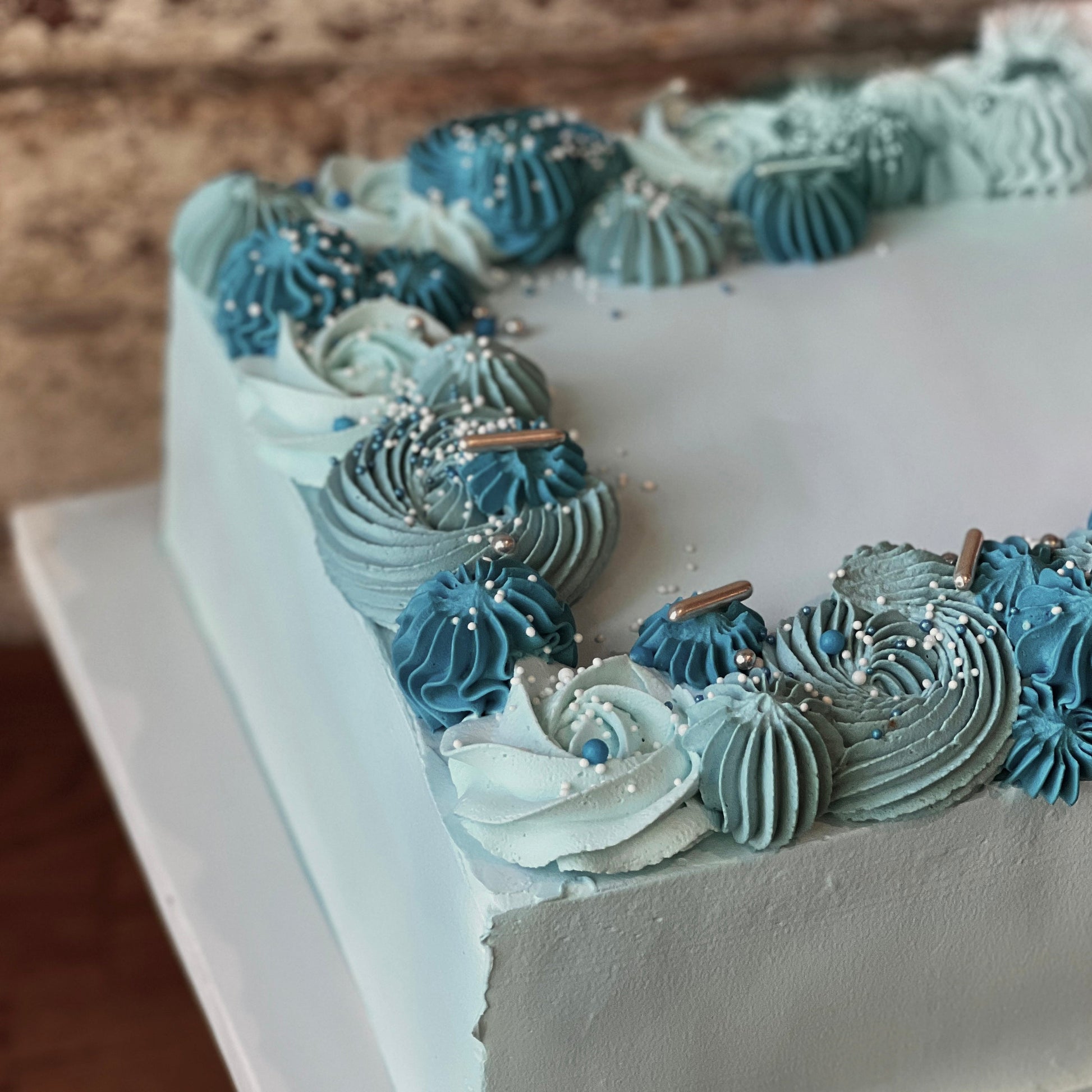 Blue sheet cake