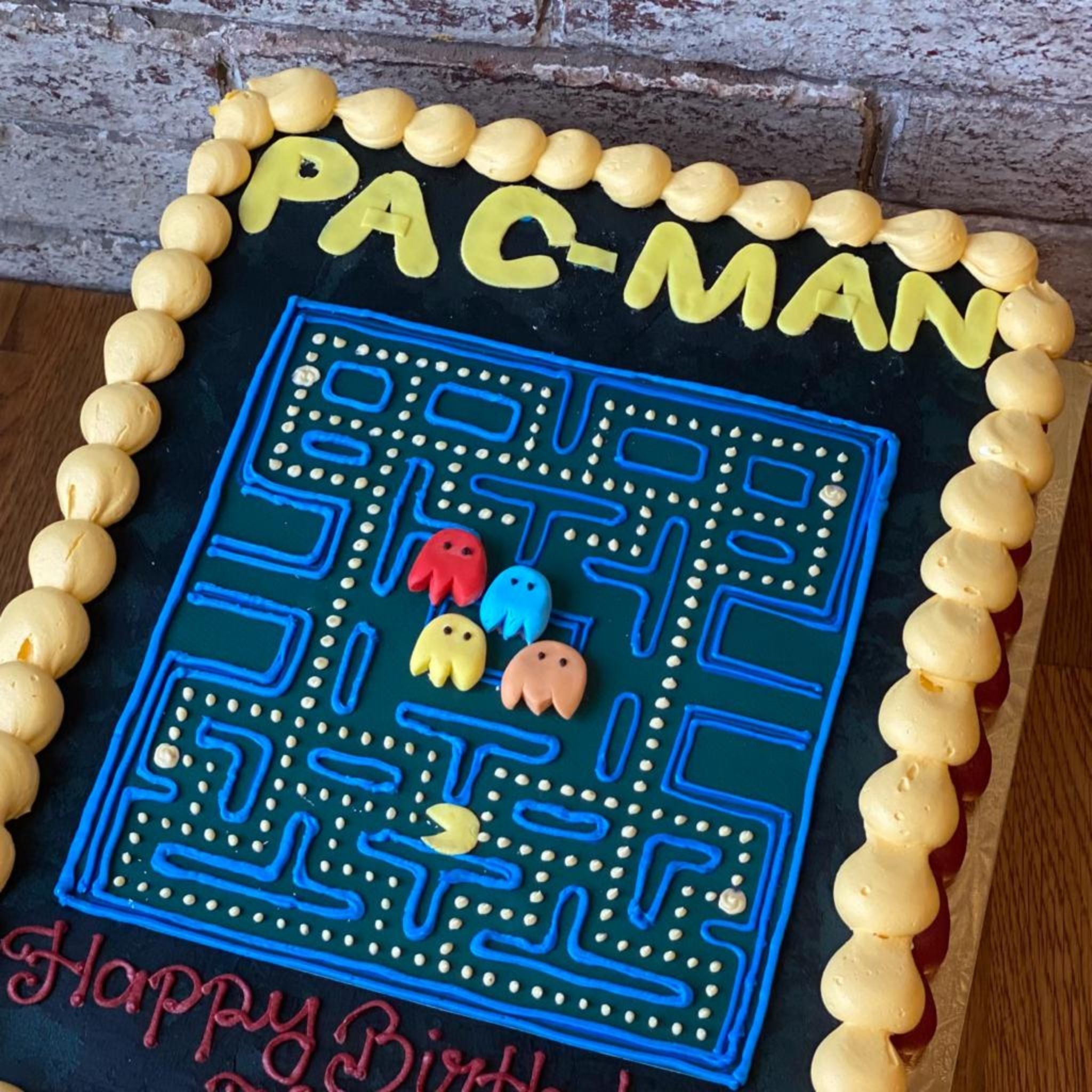 Pin by Simple Treasures by Heather Ph on Birthday | Pacman | Pac man cake,  Birthday cakes for men, Birthday cake decorating