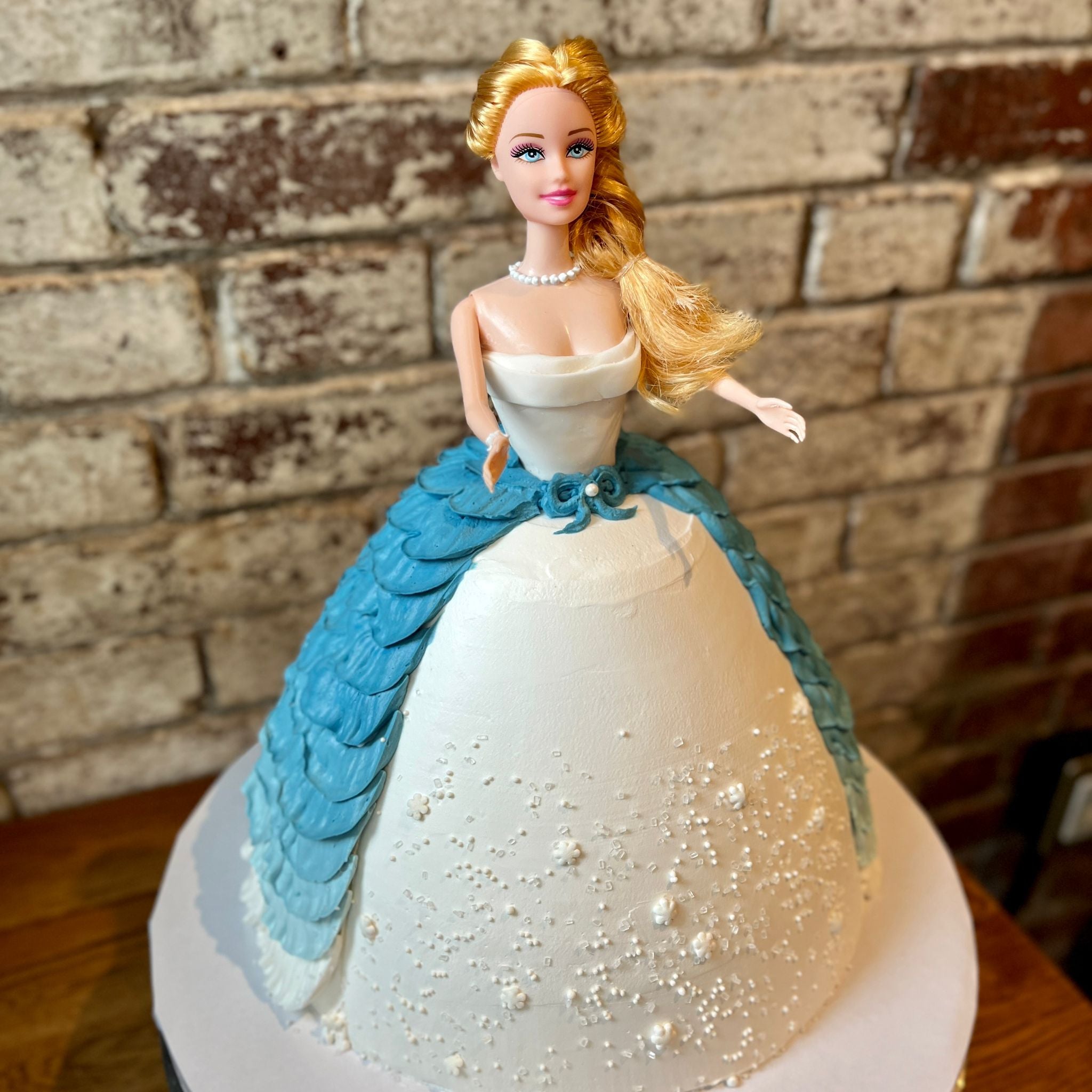 Blue Dress Barbie Cake Tre Mari Bakery