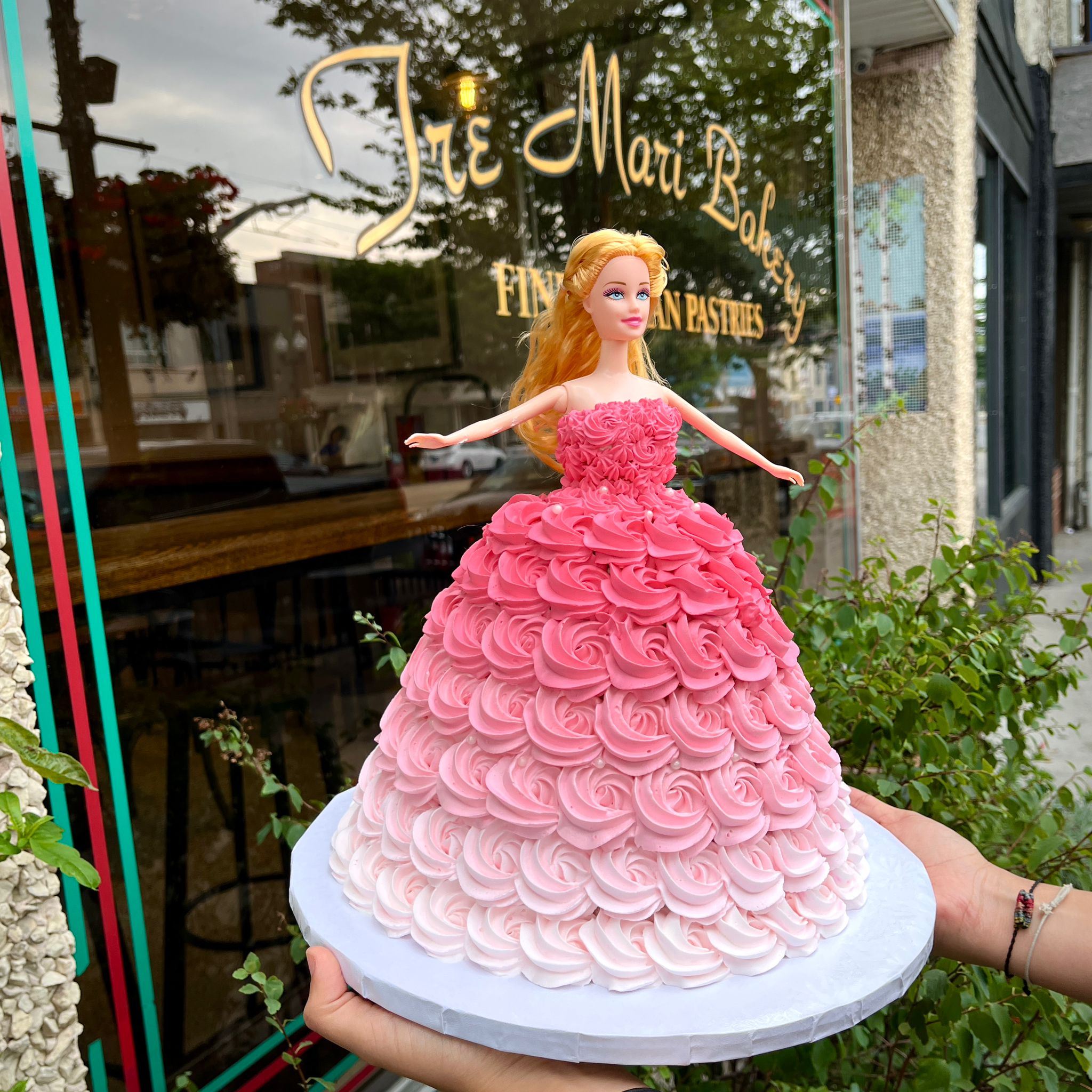 Pink Dress Barbie Cake