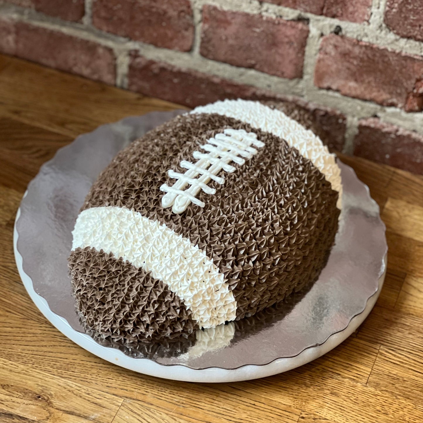 Chocolate Pudding Football Cake